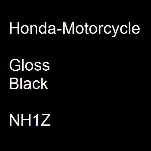 Honda-Motorcycle, Gloss Black, NH1Z.